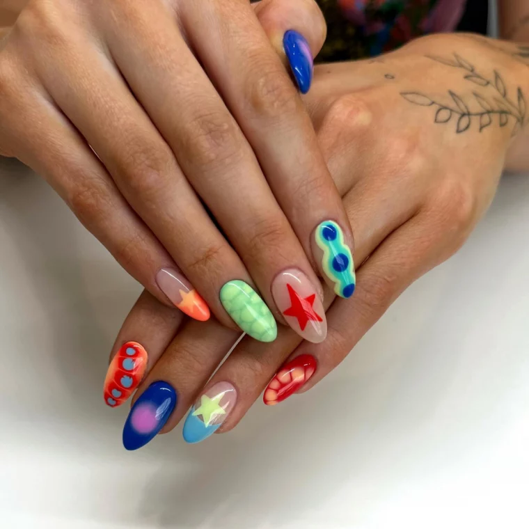 beach nail colors colorful summer nails