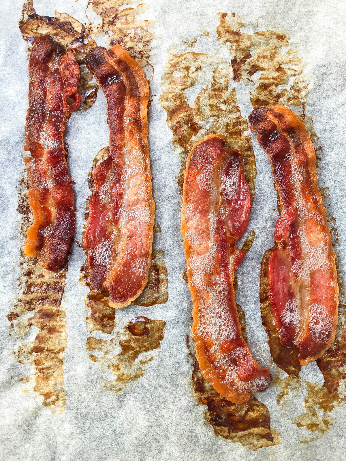 can you freeze bacon bacon pieces on parchment paper