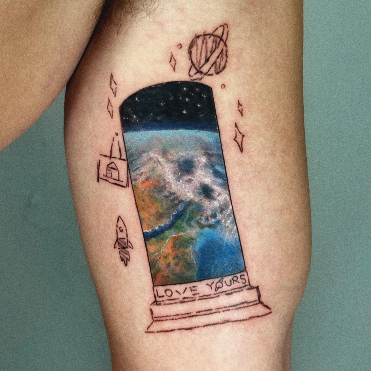 earth from the sky tattoo