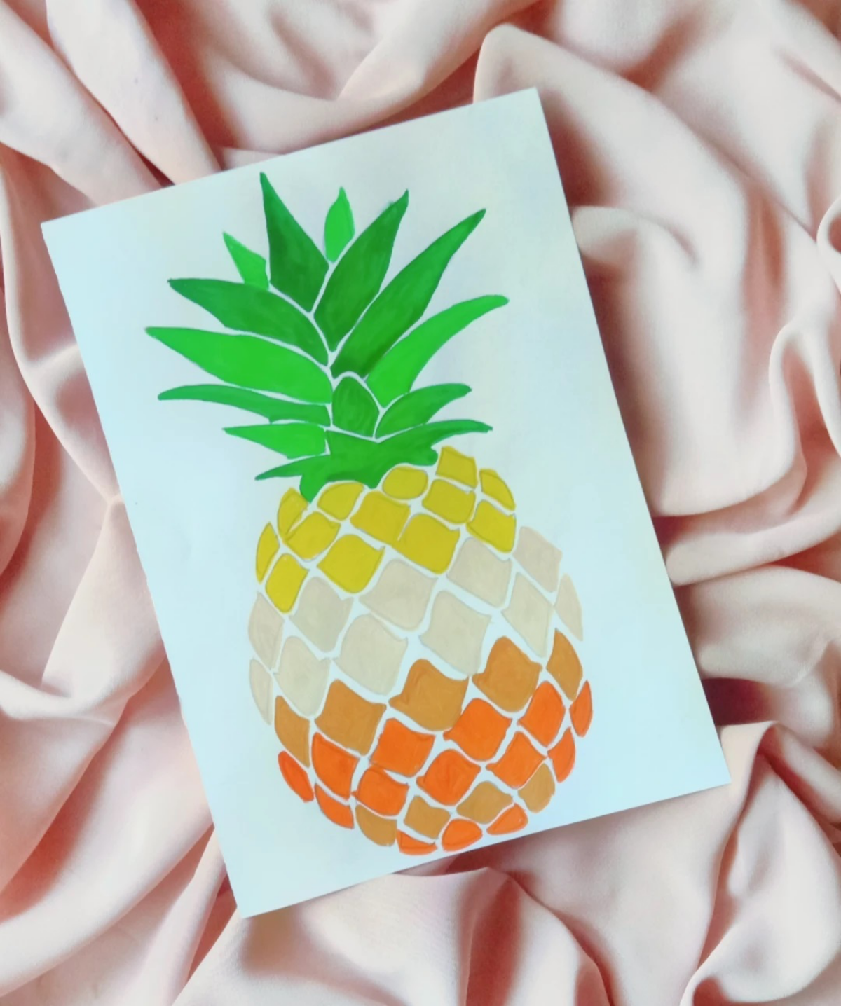 pineapple print art